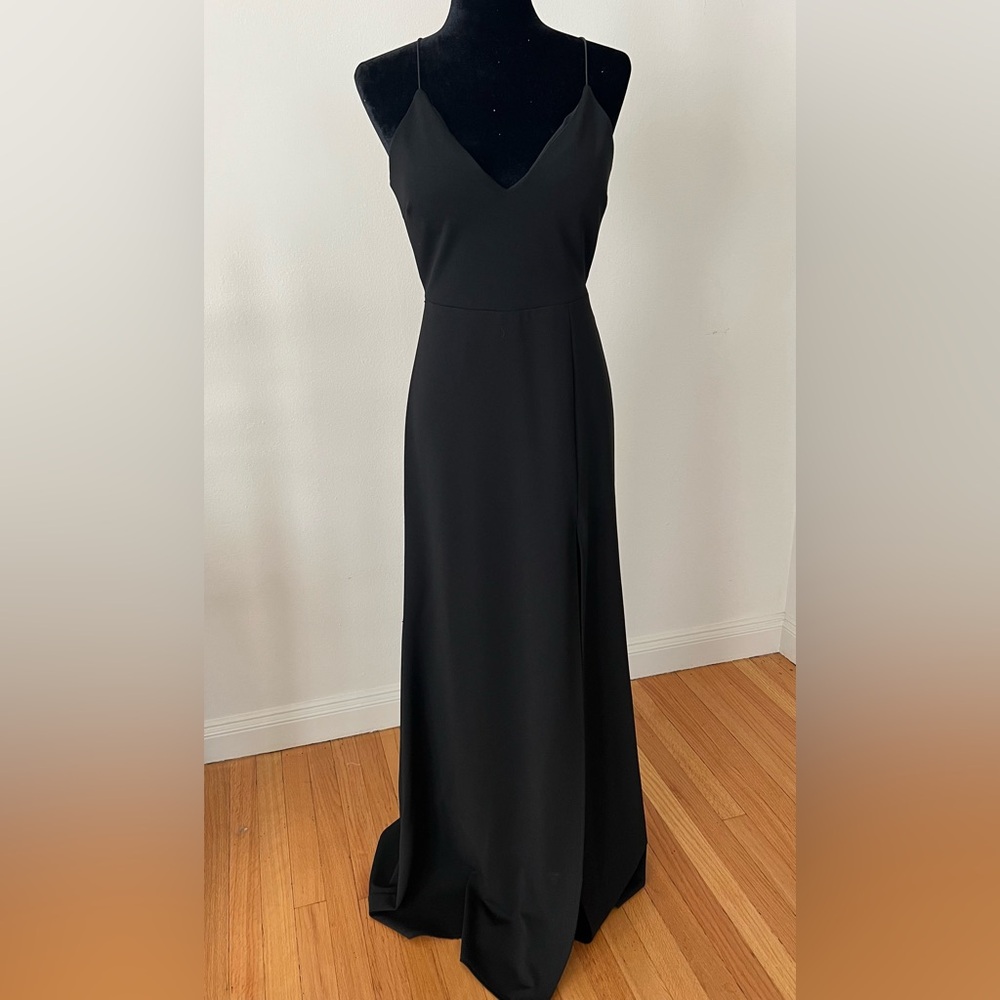 Windsor Black Spaghetti Strap Maxi Dress
